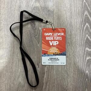 Rascal Flatts Gary Levox VIP Laminated Pass Aloha Stadium Honolulu Hawaii Feb 10
